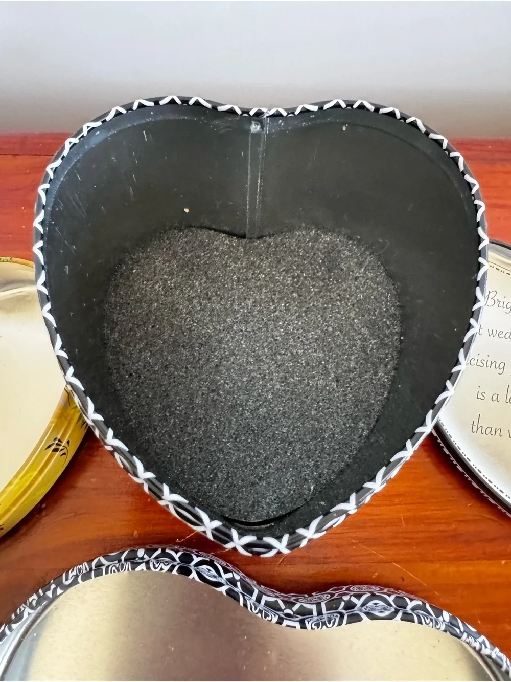 Brighton Heart Tin Box Lot of 3 Jewelry Keepsake Storage Boxes
